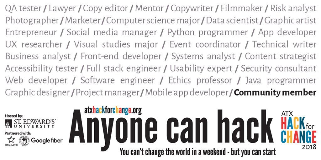 blnded's tweet photo. Learn more about @ATXhack4change and their upcoming hack June 1st-3rd at @stedwardsu! #ATXH4C https://t.co/YmN7rb0q0A https://t.co/MA4KRN54M1