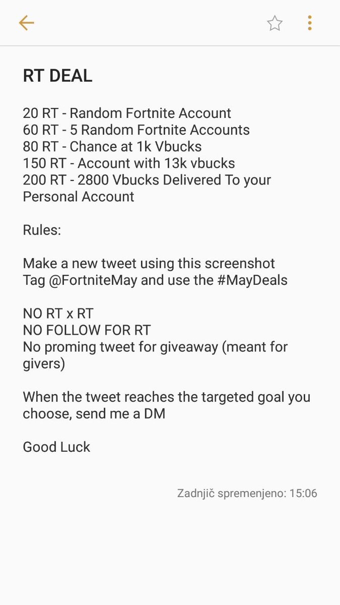 kadohz's tweet image. 20 Rts mf’s @fortnitemay #MayDeals