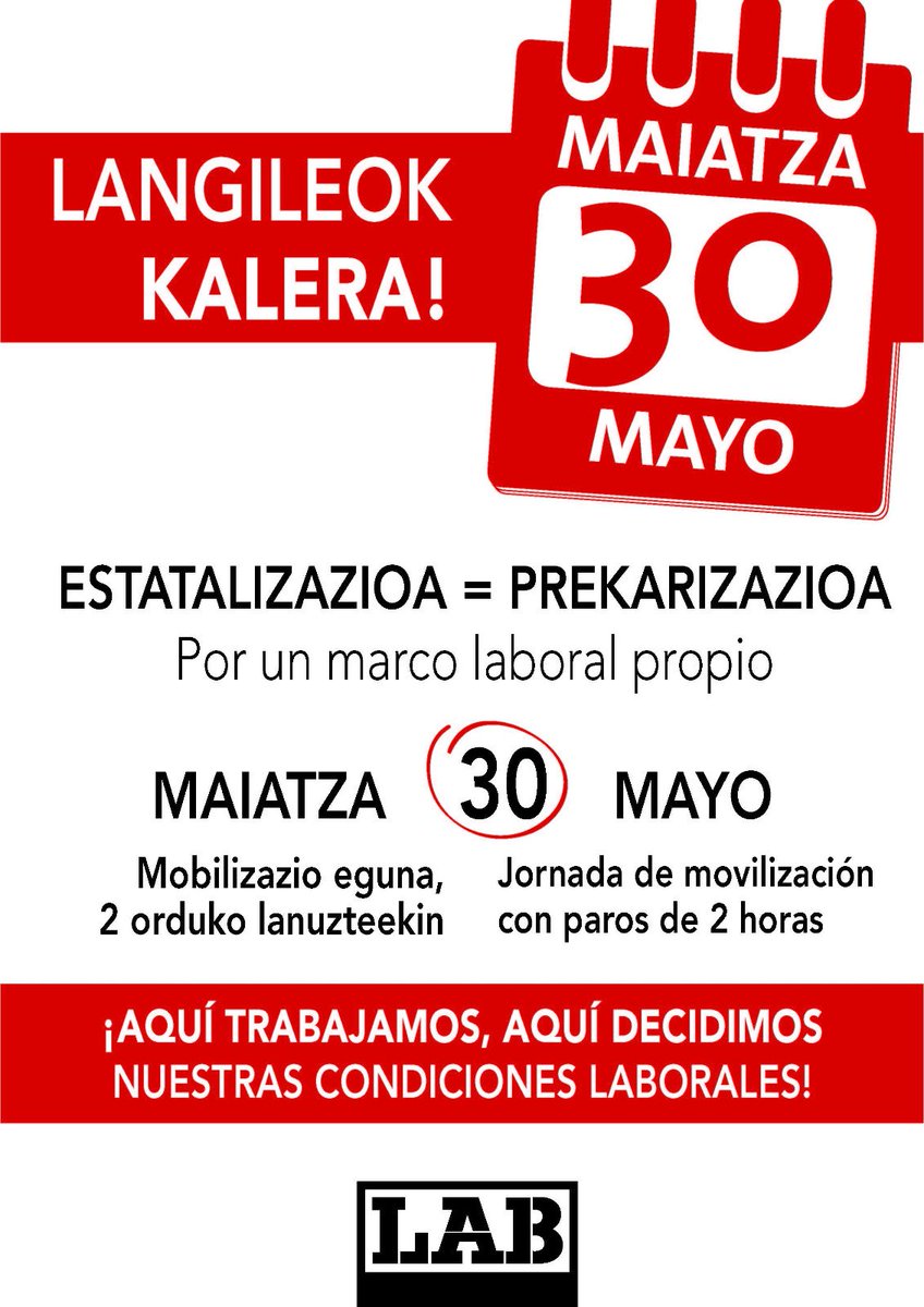 LABpublikoa's tweet image. #LangileBORROKA 
#M30 #EstatalizazioaPrekarizazioa 
#HemenErabaki
[INFO PDF] Estatalizazioa zerbitzu publikoetan 
labur.eus/Og2Vg