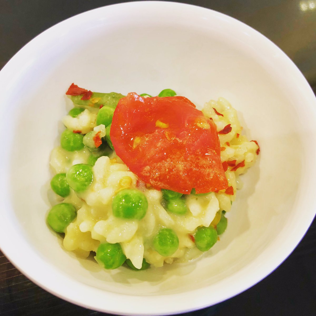 Subhash Dhar (@winedineguru) on Twitter photo Asparagus & Pea Risotto garnished w/ a lightly grilled slice of vine-ripe tomato, topped with a pinch of red crushed pepper and olive oil. In order to keep it vegan for friends like <a href="/sonamakapoor/">Sonam K Ahuja</a>, I used potato & dehydrated onion powder for creaminess, instead of cheese and milk Asparagus & Pea Risotto garnished w/ a lightly grilled slice of vine-ripe tomato, topped with a pinch of red crushed pepper and olive oil. In order to keep it vegan for friends like <a href="/sonamakapoor/">Sonam K Ahuja</a>, I used potato & dehydrated onion powder for creaminess, instead of cheese and milk