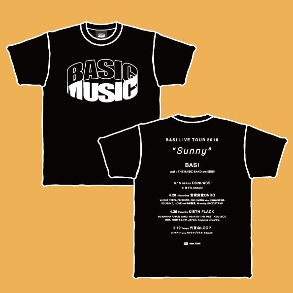basicmusic_info's tweet image. BAISC MUSICオンラインショップに「Sunny Tour T-shirts」を追加致しました。
basicmusic.ocnk.net
#basi #basicmusic #sunny #rainyep