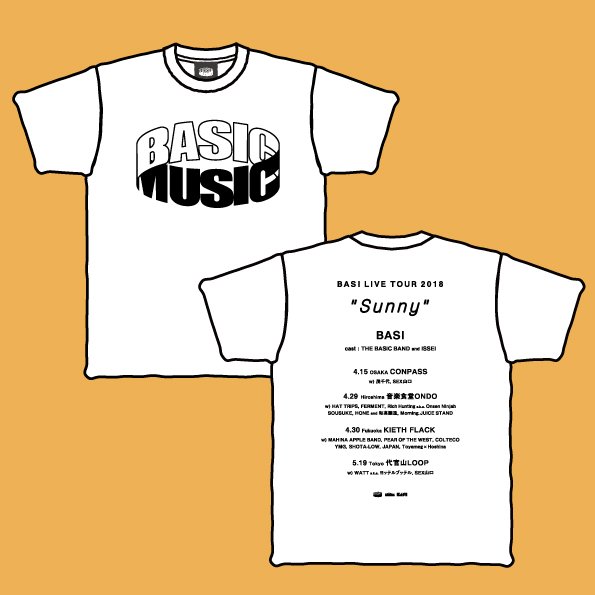 basicmusic_info's tweet image. BAISC MUSICオンラインショップに「Sunny Tour T-shirts」を追加致しました。
basicmusic.ocnk.net
#basi #basicmusic #sunny #rainyep