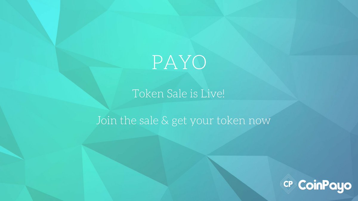 coinpayo's tweet photo. #PAYO token sale is live.
Join the sale and get your token now.
Sale link https://t.co/5Ck3UXcPjh         
Join telegram https://t.co/oSFH3Dakw9         
#bitcoin #crypto #btc #ETH #blockchains #ICO #airdrop #bounty #cryptocurrency #freeairdrops https://t.co/A7H56rRhhE