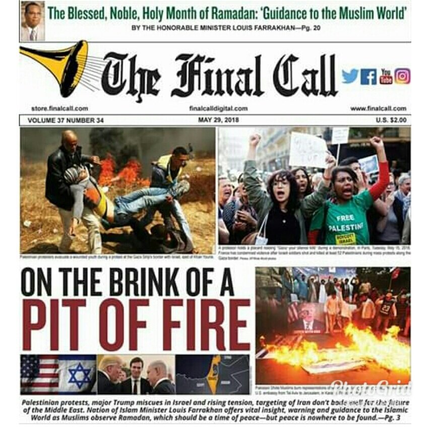 Mosque54Compton's tweet photo. This weeks edition of The Final Call newspaper. Get your copy on the streets this coming Wednesday. #Ramadan #HopeDealing #TruthTrafficking https://t.co/MKSqPMyNhH