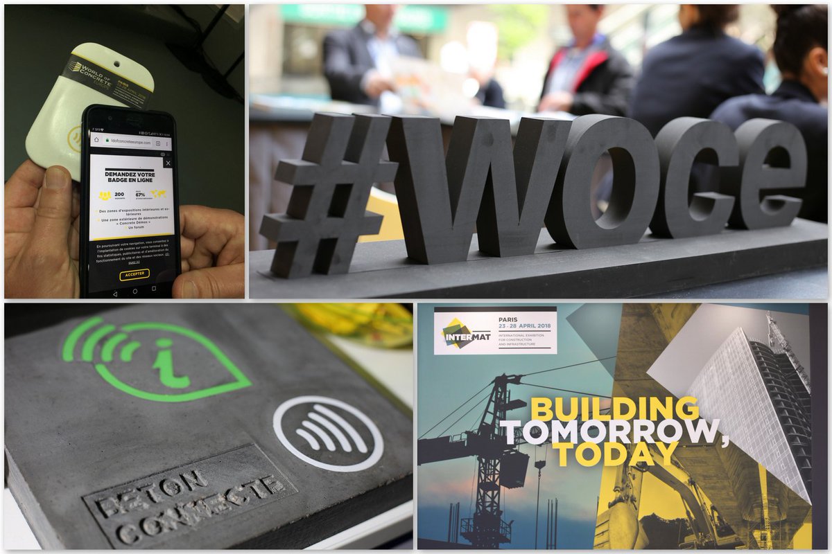PierreMetivier's tweet photo. Le béton connecté, c'est du concret(e) : un bref compte rendu des salons « Intermat » et « World of Concrete ». https://t.co/5BhTJZeL7a Blog Avec ou #sanscontact #NFC #woce #IOT #intermatparis #cementlab https://t.co/hg7WMqPEzq