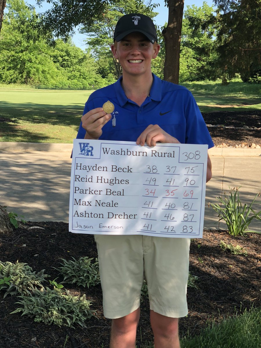 Congrats to Parker Beal on your State Title today! Great playing on a great track! ⛳️🏆🥇x2