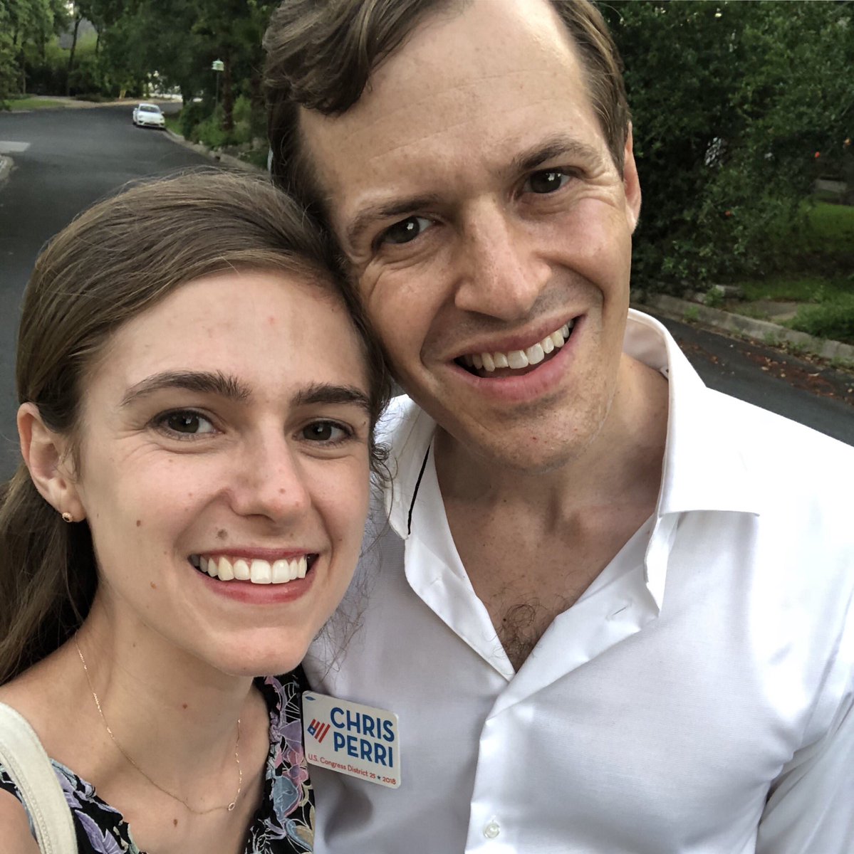 ChrisPerriTX's tweet photo. Shannon and I are incredibly grateful to our volunteers who've been working so hard making calls and knocking on doors to #GOTV! Tomorrow is the day — go out and make your voice heard! You can find your polling place at https://t.co/Y9zG1S81iK. #TX25 https://t.co/ztebvA2wa9