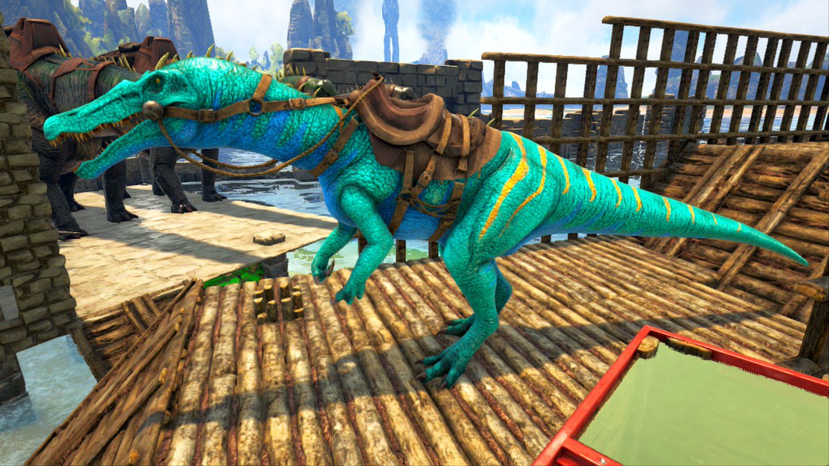 あふろ イキマース Ark これからバシロサウルスをテイムするよって方 バリオニクスが凄く便利なのでご紹介します 撮影時近くにバシロがもう1匹居てマンタの数が 笑 色んな方法あると思うので参考までに バリオニクスは酸素無限です Ark