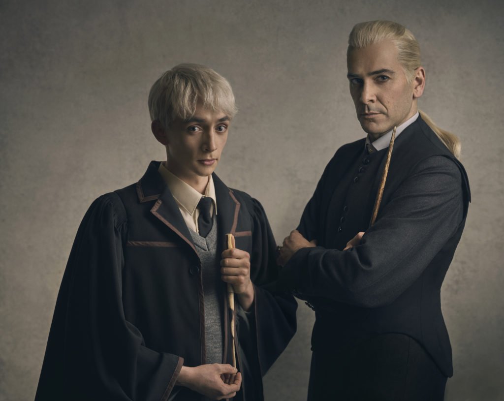cjitkup's tweet photo. สกอร์เปียส มัลฟอย กับ เดรโก มัลฟอย ของ Cursed Child สามเจน รูปแรกคือ cast original เราไบแอสแคสรุ่นแรกมาก เพราะเดรโกหล่อ5555555 https://t.co/v7oeqSCG3s