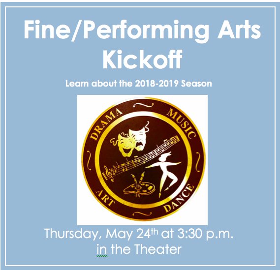 Come learn about the 18-19 Fine/Performing Arts season. <a href="/TheatreRMHS/">RMHS Theatre</a> <a href="/RMHSMUSTANGS/">Rolling Meadows HS</a> <a href="/RMHS_Choir/">RMHS Choirs</a> <a href="/RMHSOrchestras/">RMHS Orchestras</a>  <a href="/VShow2017/">V-Show Palooza 2017</a>