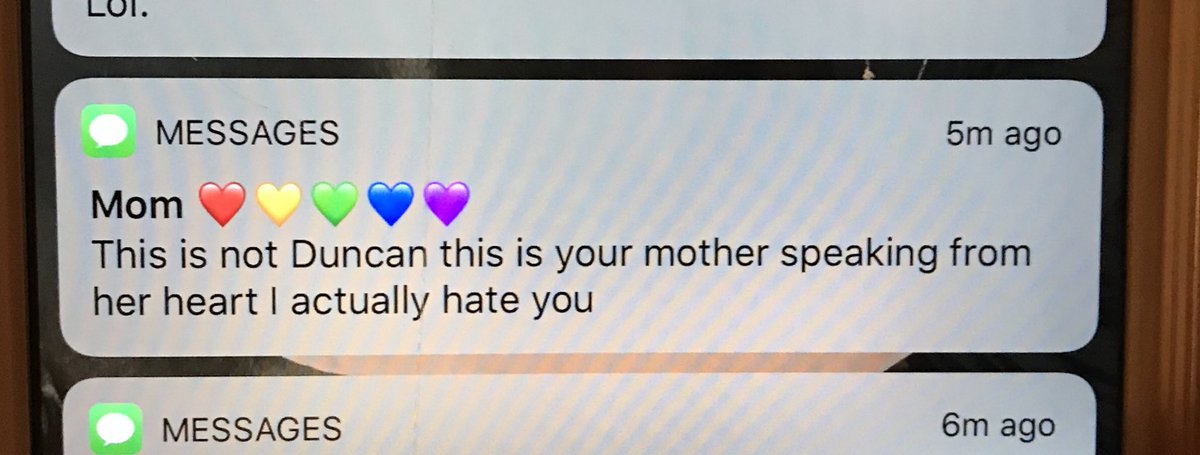 Gavin_McInnes's tweet photo. My eldest son got on his mom’s phone and is texting his sister. https://t.co/t1I0ZAVj0L