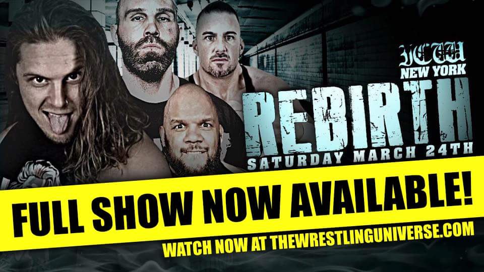 TheWrestlingUni's tweet photo. ‼️BREAKING NEWS‼️
OUR PREVIOUS SHOW #ICWrebirth IS NOW AVAILABLE ON-DEMAND!!!
Relive our INSANE comeback show in Full HD NOW at https://t.co/eZp1Wcudhk… https://t.co/hJXLB7lHyy