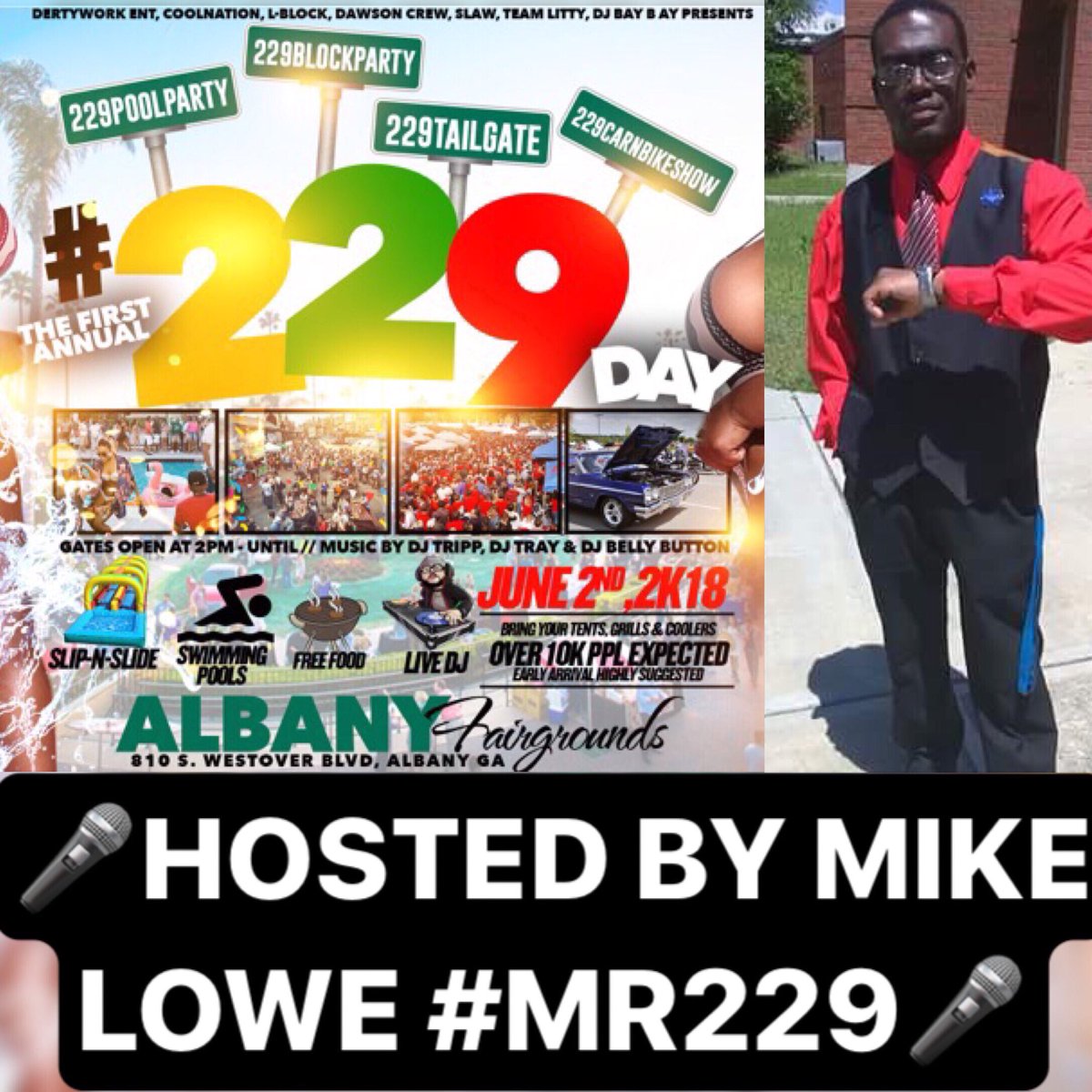 🔥🔥🔥🔥You can’t have #229Day without Mr.229 himself Michael Lowe !!!!! #WestoverLegend #ASULegend #DertyWorkENT