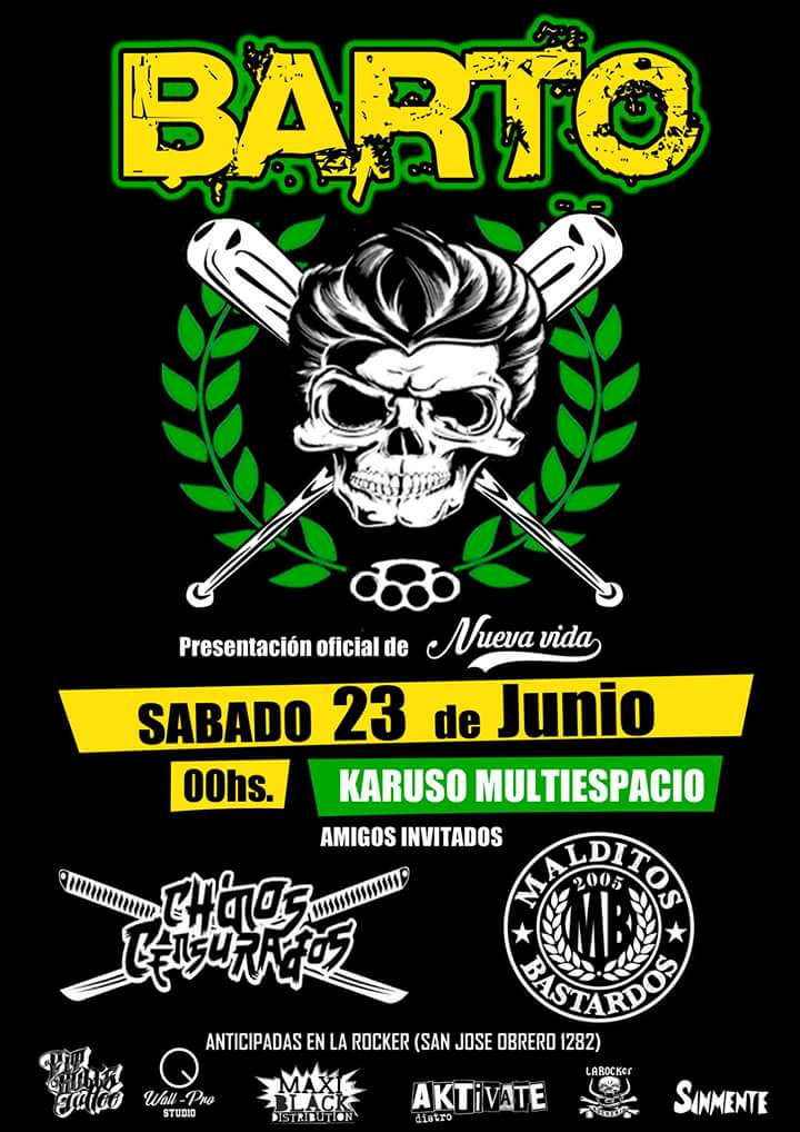 MBastardos_Punk's tweet photo. Sábado 23 de junio estamos en caleta Olivia @CaletaOlivia1 junto los chicos de #barto que presentan su nuevo disco https://t.co/qdf15imEiS