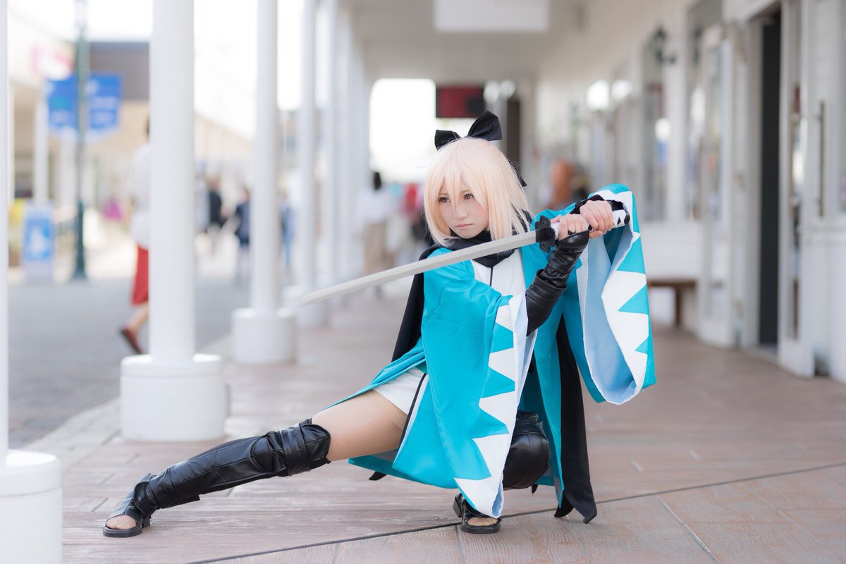 レラコスの時の沖田さんコスも上げるっ(*´ω｀*)/ #FGO #沖田総司