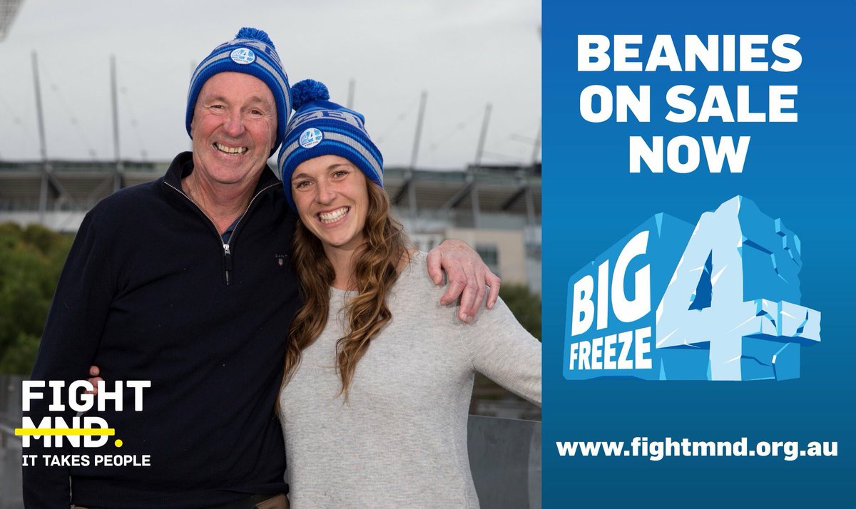 The Freeze is coming.... get your #BigFreeze4 beanie today! Don’t miss out, head to fightmnd.org.au to buy yours today. Only $20 with every dollar going to vital #MND research