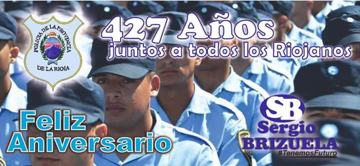 SergBrizuelaok's tweet photo. 22 de Mayo día de la creación de la Policia de la Provincia de La Rioja.  
Felices 427 Años Junto a todos los Riojanos 
#TenemosFuturo
#SB https://t.co/nuQ9gB5gPN