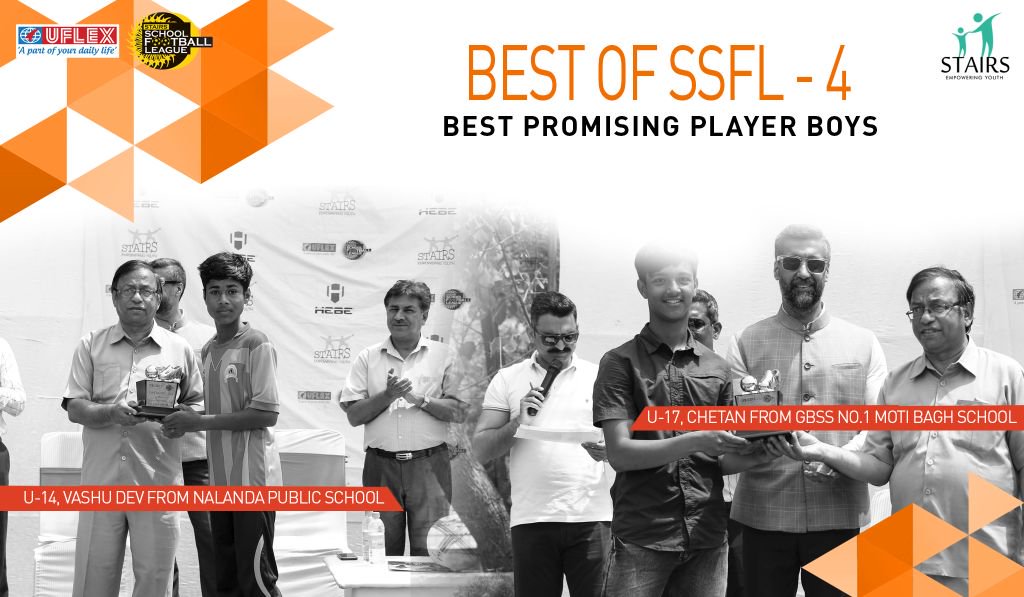 stairssfl's tweet photo. #UflexSSFL Delhi 2017 Best Promising in U-14, U-17 Boys #UflexSSFL 4 Delhi Finale. #RightToPlay #Football https://t.co/xev8GNR7ct