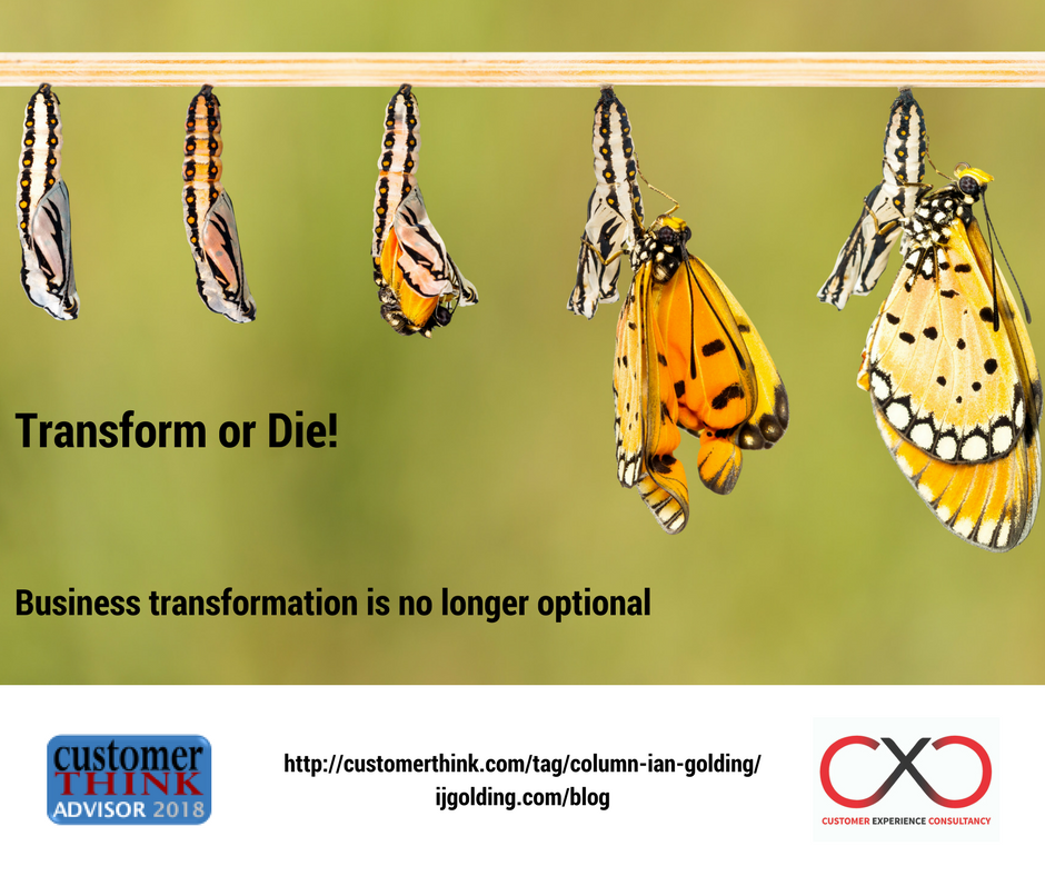 ryskfigenesis's tweet photo. Transform or Die! Business Transformation is No Longer Optional - an important blog post in an increasingly disrupted business world https://t.co/VqjtFrKmnA #CX #CustomerWhat https://t.co/Un2NInyFdy