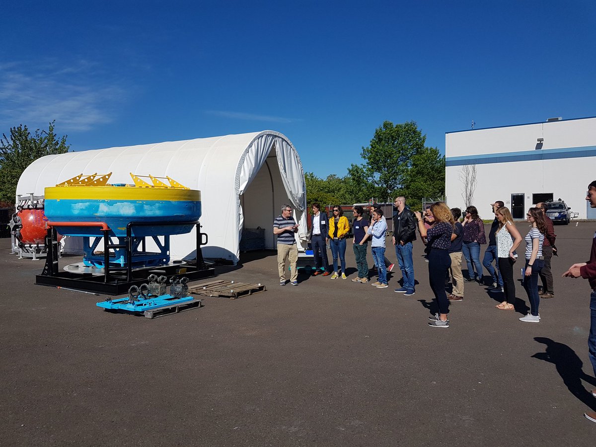 FranceScience's tweet photo. First day of the 2018 French-American Doctoral Exchange program (#FADEX) on Ocean @OregonState University with French PhD students from @obsOOV @UMR_BOREA @MIOceanologie @IUEM_Brest .
Many thanks to @OSUCEOAS for the great presentations and the tour of @oceanobserv ! https://t.co/222H7zvH8D