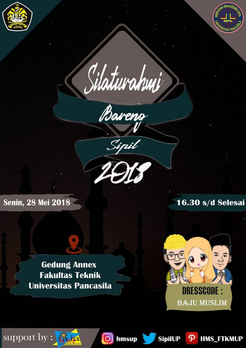 Yukkk Silaturahmi Bareng Sipil di bulan Ramadhan dengan buka bersama.
Jangan lupa catat tanggalnyaa yaa