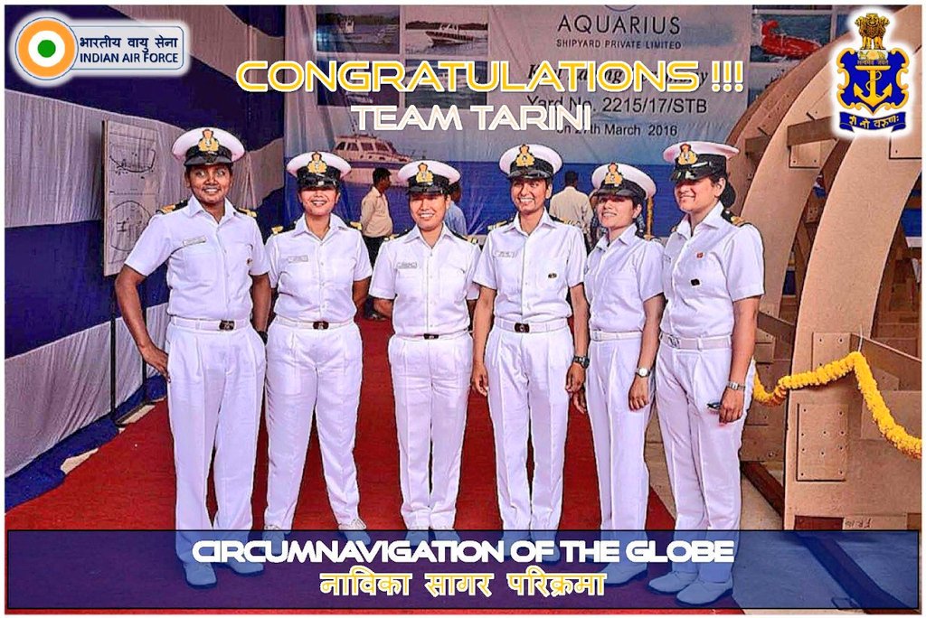 SrBachchan's tweet photo. T 2813 - CONGRATULATIONS ..!! filled with pride .. the Indian Women's team circumnavigate the globe !! this is no mean feat .. thank you the daughters of INDIA .. you have made INDIA look the greatest ! SALUTE !🇮🇳🇮🇳🇮🇳🇮🇳🇮🇳🇮🇳🇮🇳🇮🇳🇮🇳🇮🇳🇮🇳🇮🇳🇮🇳🙏🙏🙏🙏🙏 https://t.co/2ISm6mfo9o