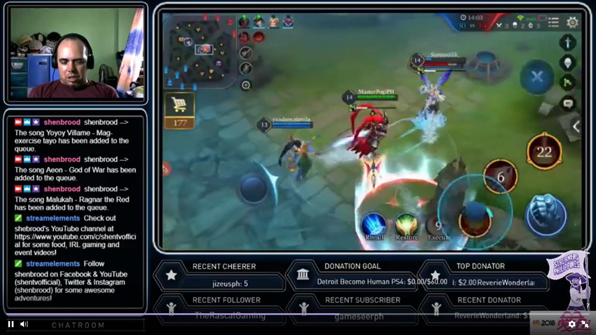 streamersph's tweet image. RT @shenbrood: Join me once again #live and playing Arena of Valor on Twitch. This time let us go for a Ranked Game! LIVESTREAM STARTS 1:00PM PH TIME. 

twitch.tv/shenbrood


#streamersph #streamersnetwork #StreamersHideout