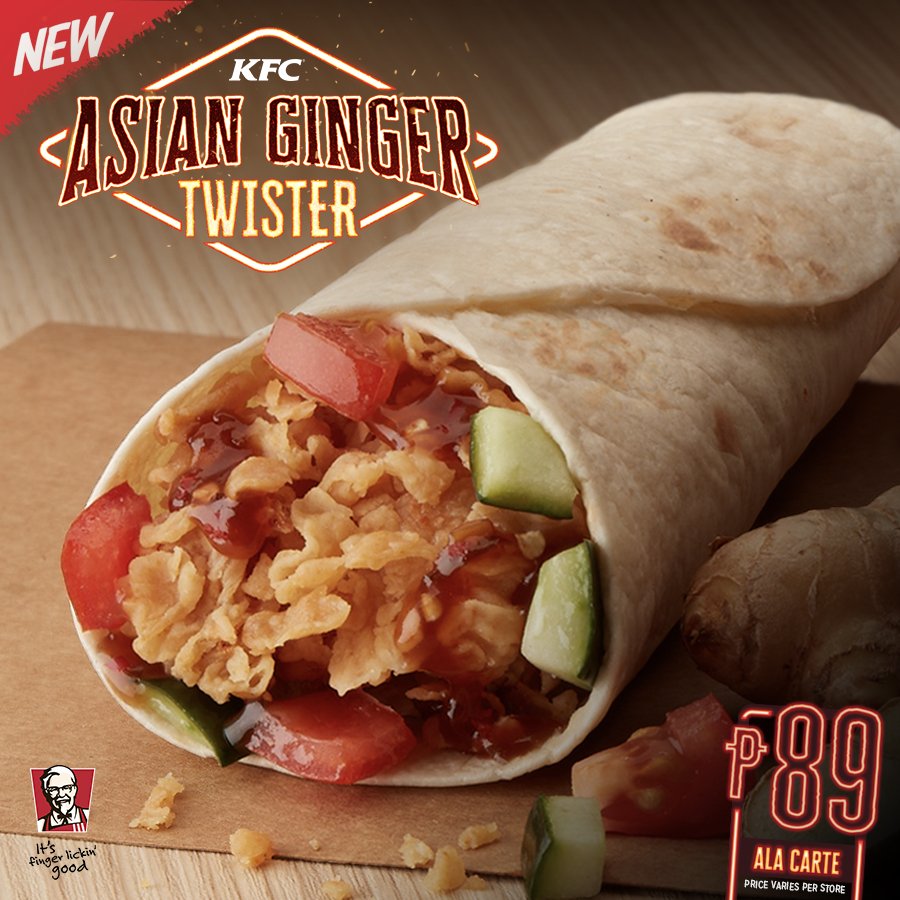 KFC Philippines on Twitter "Try the new Asian Ginger Twister! Get