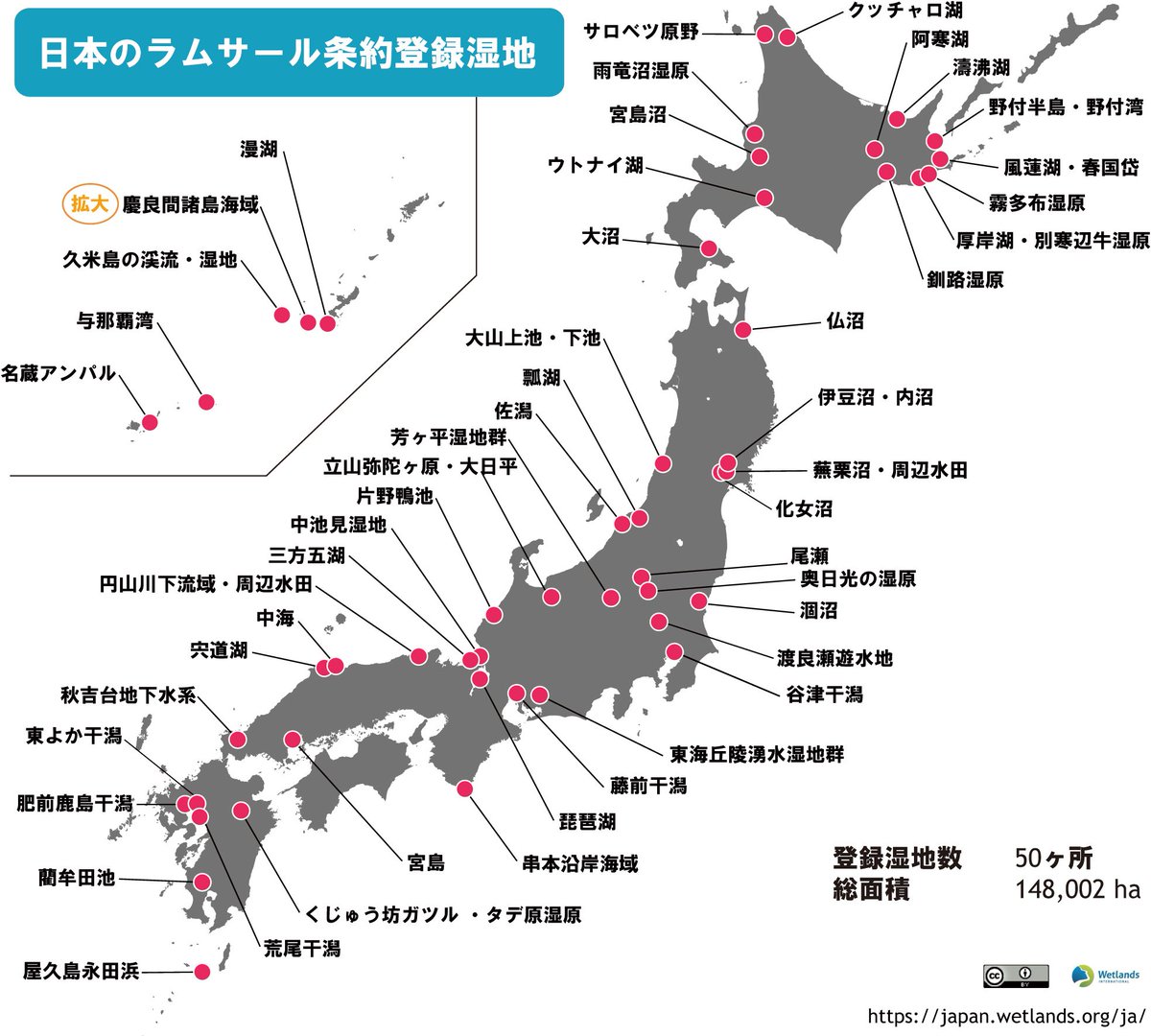 日本国際湿地保全連合 Wij 先日は日本語版をアップしましたが 英語版もアップロードしました 日本語版と英語版 いずれもeps Pdf Jpegのファイルが利用可能です We Have Uploaded The English Version Of The Location Map Of 50 Ramsar Ramsarconv