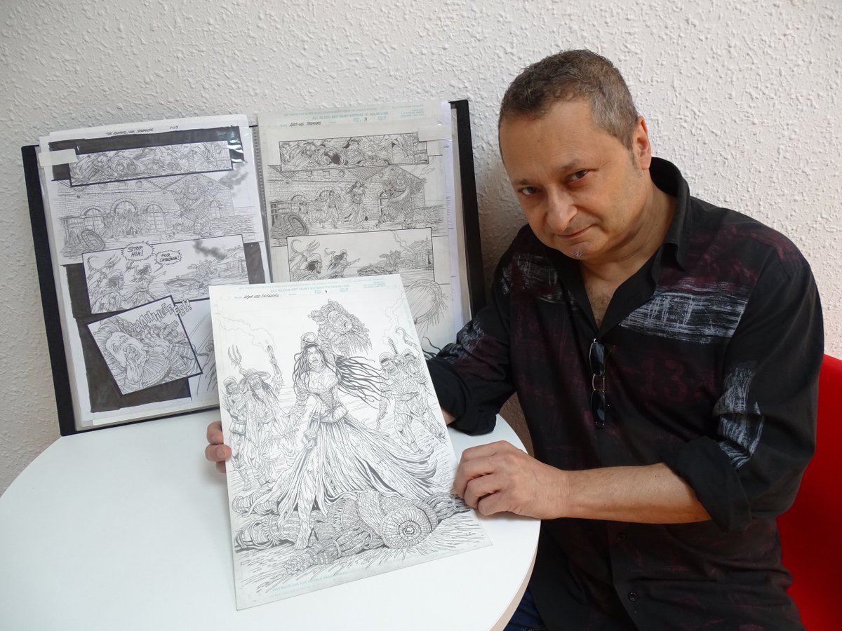asotband's tweet photo. Reapers, we present the artist spotlight interview with Mike Ratera, part of the all-Catalan team which adapted "Els Segadors" for the #ItWasMetal comic anthology! Interview in English &amp; Entrevista en català y en español. https://t.co/uDBoW2Vyki https://t.co/B6nuvlcspT