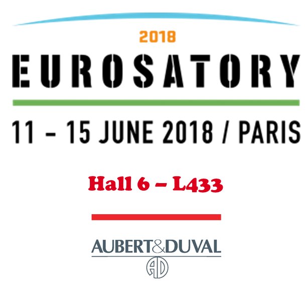 aubertduval's tweet image. Aubert &amp;amp; Duval to showcase its metallurgical solutions for the defense industry @cogeseurosatory 2018 Exhibition. 
Visit us on our booth Hall 6 - L433
#Defense #Armad