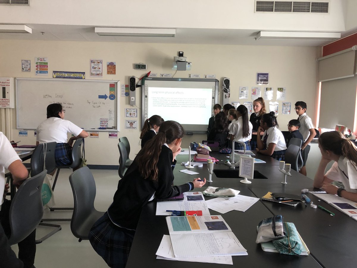 BCADprepscience's tweet photo. Year 7 worked in teams to produce presentations on drugs using their iPads. They then presented them to the class and did a great job. https://t.co/XSve5fyFvo