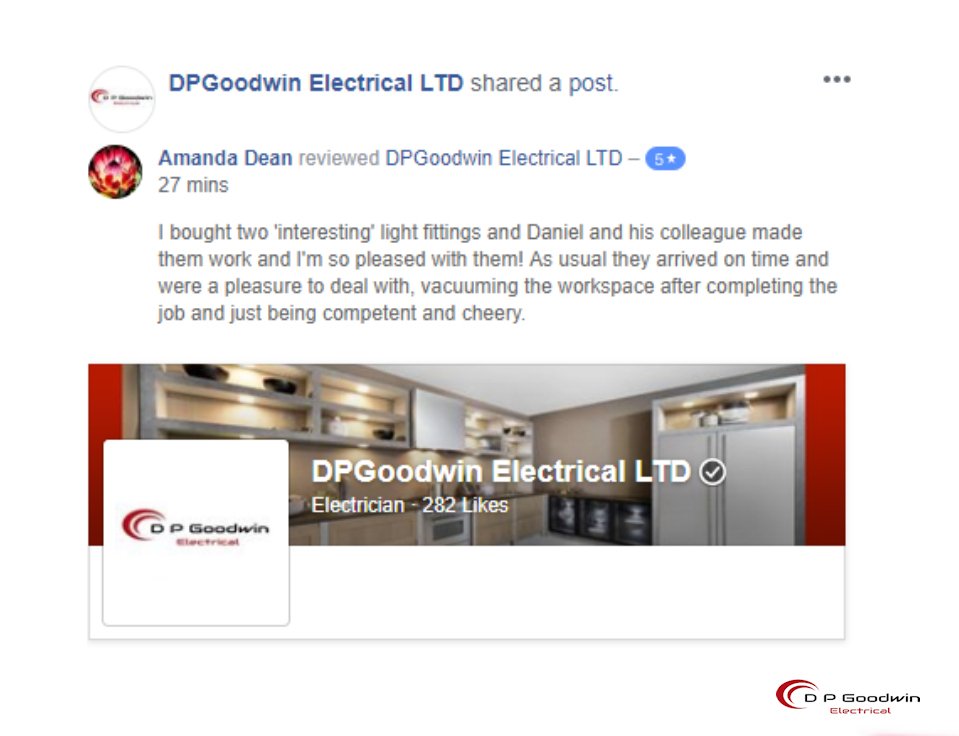 DPGoodwinelec's tweet image. Another happy customer means we are happy ! if we can help give you a quote for any electrical work, no job to big or small call 01323 301 070 or book a visit online. #Electrician #Kitchens #Rewires #Landlordcertificates #eastbourne #eastsussex