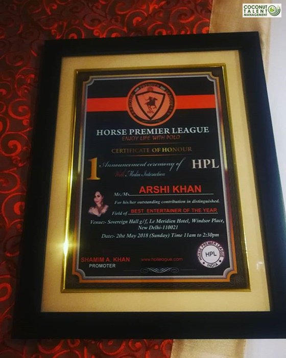 coconut_talent's tweet photo. Our hearts are filled with joy as #CoconutTalentManagement’s exclusive artist @ArshiKOfficial wins the ‘Best Entertainer of the Year’ award by ‘Horse Premier League’.
For business inquiries, call: 8080018018 / 8080188188
#CTMExclusive #CTM https://t.co/LzLhIPQ3av