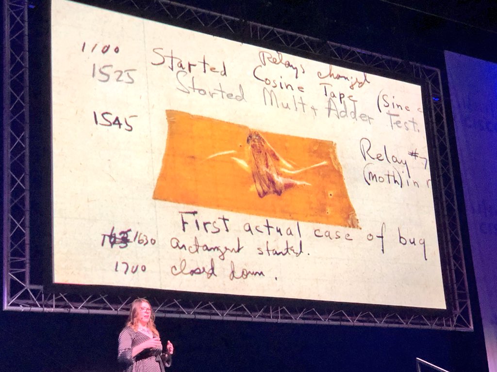 jaysonstreet's tweet image. Nice shout out to Grace Hopper in @aprilwright’s talk here at #ITWebSS2018 #GraceHopperHasAPosse