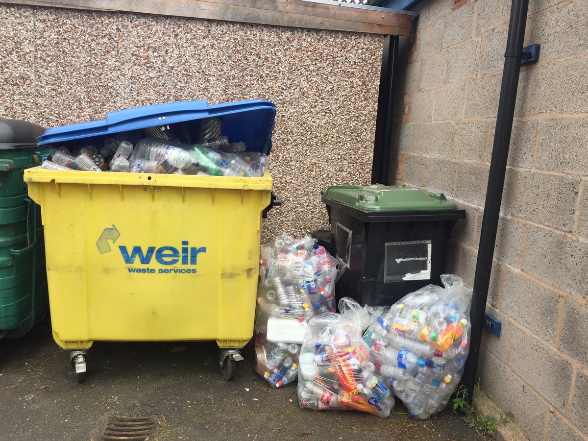 educating_eco's tweet photo. Amazing work @BishopChalloner. In 2 weeks, our #recycling bin is overflowing. We will be increasing our delivery with @WeirWaste to once a week. #bcservice #plastic https://t.co/1qwuApTCMb