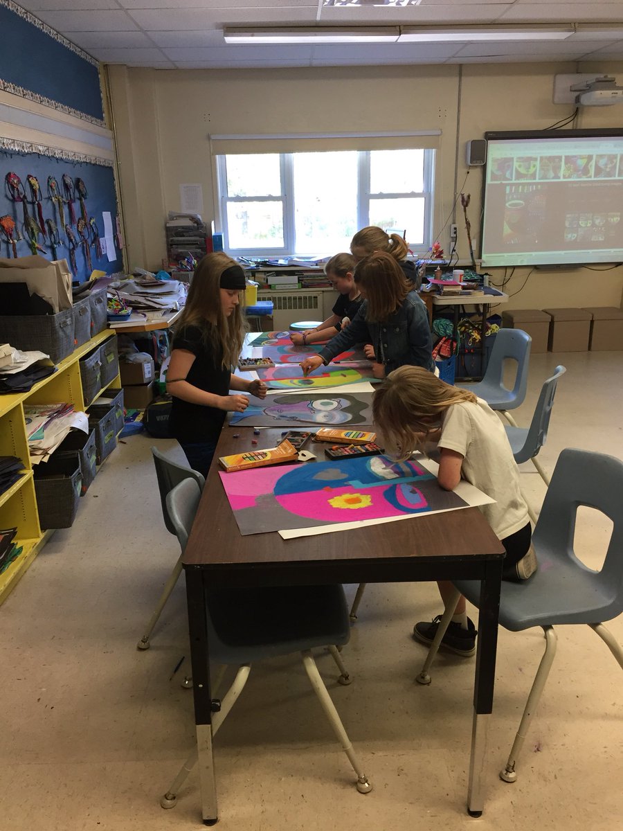 Busy getting ready for QE’s Spring Art Show. Tribute to #SandraSilberzweig Toronto Artist