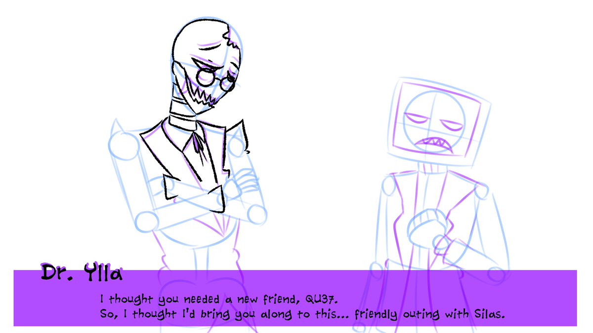 BakunawaVT's tweet photo. I'm just doing a mock-up of #Alamort in VN form. And I realize Ylla would be the best/worst romantic interest because his route is mostly him fawning over how cute QU37 is or flirting with absolutely EVERYONE. I probably won't finish this tonight since I have to wake up early. https://t.co/MBttrQulN0
