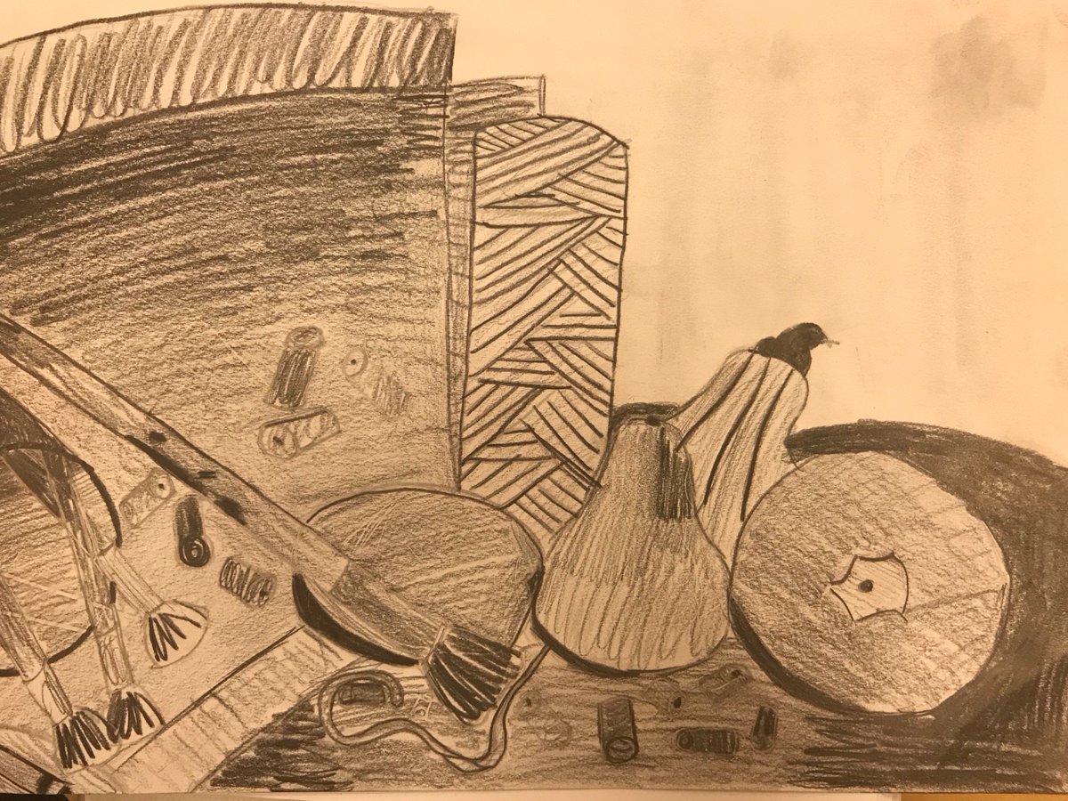 4th grade Still Life artworks! These students blew me away! #greatplacetoworkandlearn