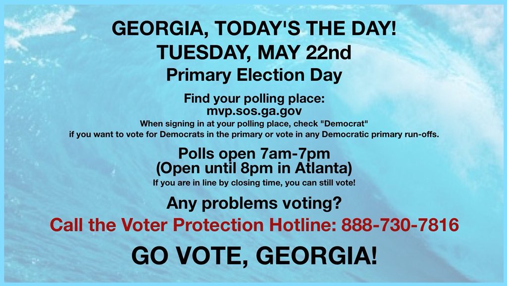 If you need help or need a ride to the polls, call me at 404-585-1248 #KuForYou #GOTV #gapol #gcboc #EveryVoteMatters #UseYourPower #MakeADifference #RealRepresentation