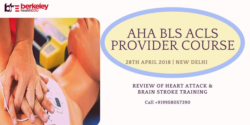 Berkeley_Health's tweet photo. The #training with #aclscourseindelhi on life threatning emergency recognision. Program Details here https://t.co/3R0xcSvdoc
.
.
#doctors 
#nurses
.
.
Hurry up and register yourself for the program.
The #certification is compulsory in case of #overseas #job #ACLS https://t.co/mcgFqBRozA