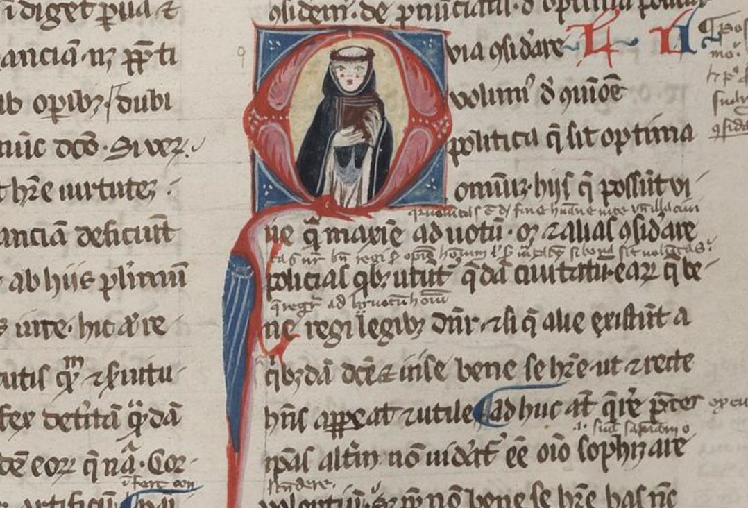 DigitaVaticana's tweet image. Brilliant #IlluminatedInitials in Vat. lat. 2995 (14th C.): Ethica, Politics, Rhetoric, Economici, Rhetoric to Alexander by #Aristotle ➡️digi.vatlib.it/view/MSS_Vat.l…