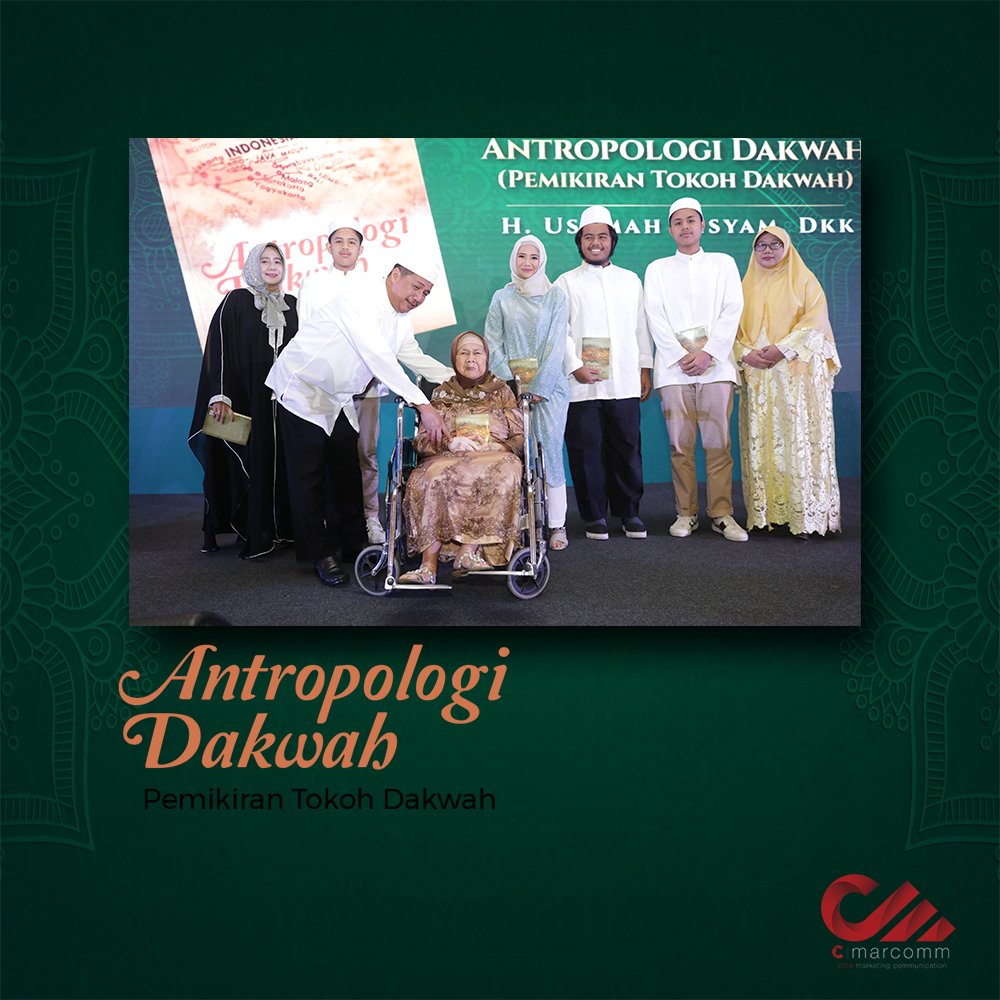 cmarcomm_id's tweet photo. Penerbitan buku Antropologi Dakwah karya bapak H. Usamah Hisyam. Semoga buku Antropologi Dakwah dapat memberi inspirasi bagi para pembacanya.
#cmarcomm #launching #book #buku #jendeladunia #inspirasi #marketingcommunications #communication #agency https://t.co/Xlqk2hwGWh