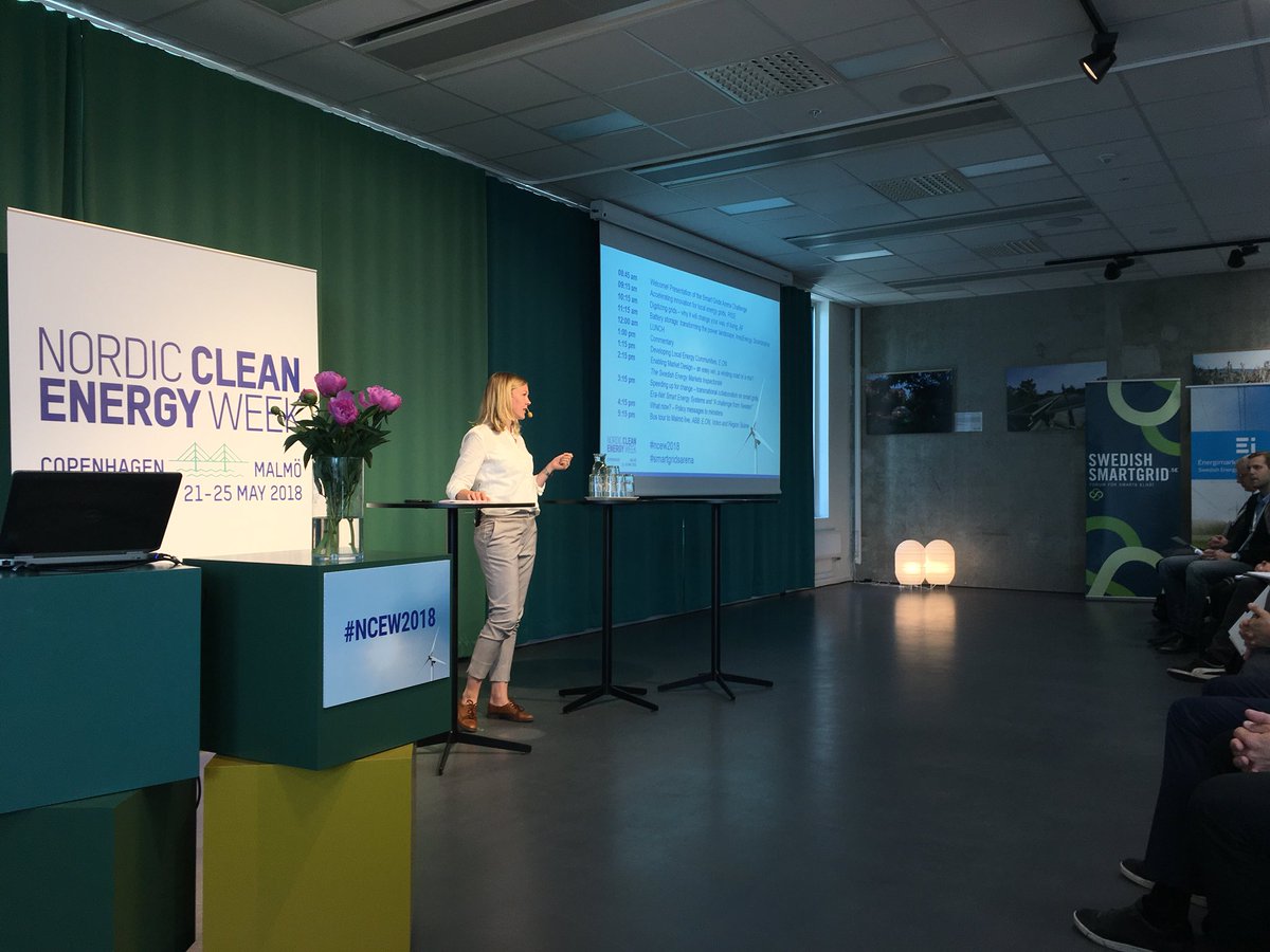 swesmartgrid's tweet photo. Malin Strand från Fossilfritt Sverige är dagens moderator på #smartgridsarena #NCEW2018 https://t.co/PF05zPmz4f