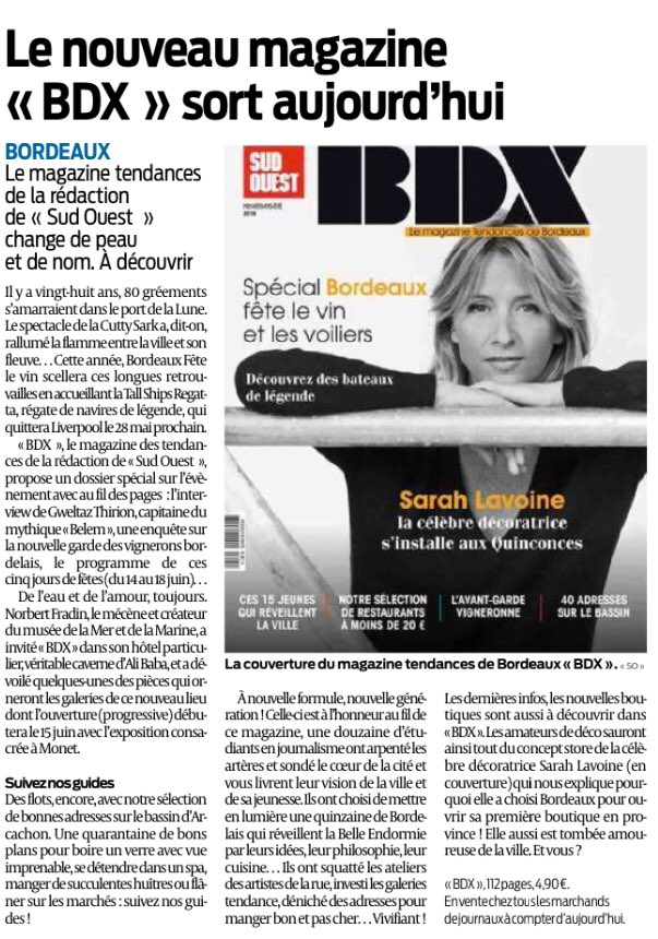 pascalechaussat's tweet photo. Le magazine tendances de la rédaction @sudouest change de peau et de nom #BDX : @BordeauxFeteVin, #Norbert #Fradin et le #musée de la #mer et de la #marine, bons plans sur le #bassin d’#Arcachon +++ SUIVEZ LE GUIDE ! https://t.co/zw4344KCNd
