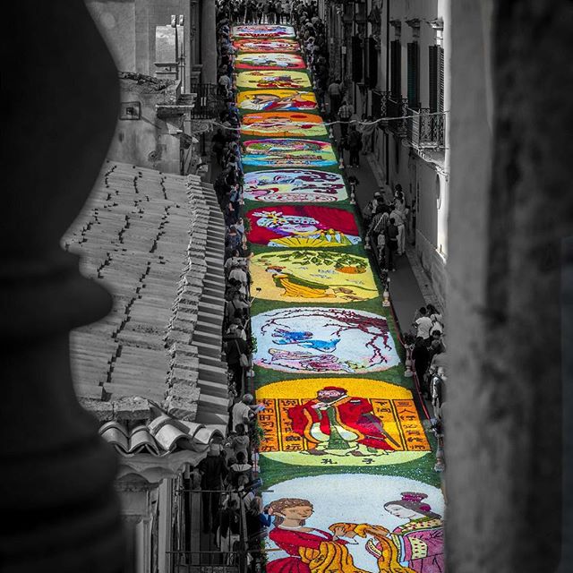 Lo scorso week end centinaia di artisti hanno lavorato incessantemente  per creare quest'opera d'Arte. Se non ci siete ancora stati, prendete appunti per la prossima edizione dell' #InfioratadiNoto.
📷 Maurizio Formati 
#Noto #Siracusa #visitsicilyinfo #flowepower #barocco