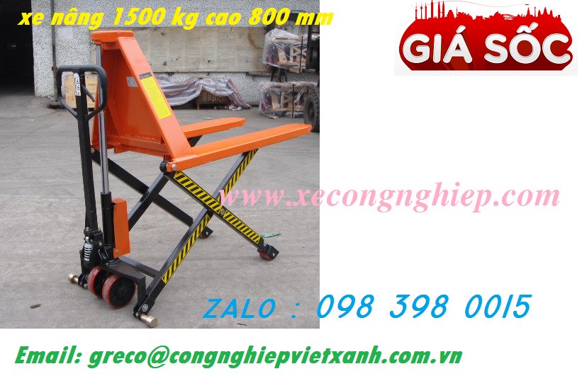 Xe nang tay cat keo nang cao 800mm