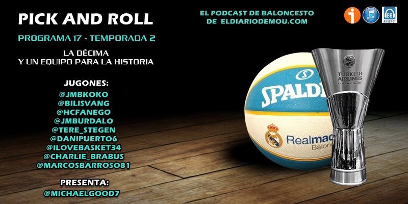 Charlie_Brabus's tweet photo. Pod #PickAndRoll #EDDM @eldiariodemou
La puta Décima llegooooooó!!
Jugones:
@jmbKoko
@Tere_Stegen
@danipuerto6
@HCFanego
@BilisVanG
@jmburdalo
@ILoveBasket34
@marcosbarroso81
& servidor
Playmaker: @MichaelGood7
#dobledoble
#alplay
#must
https://t.co/WkrdR16tWC https://t.co/dtReugbWSO