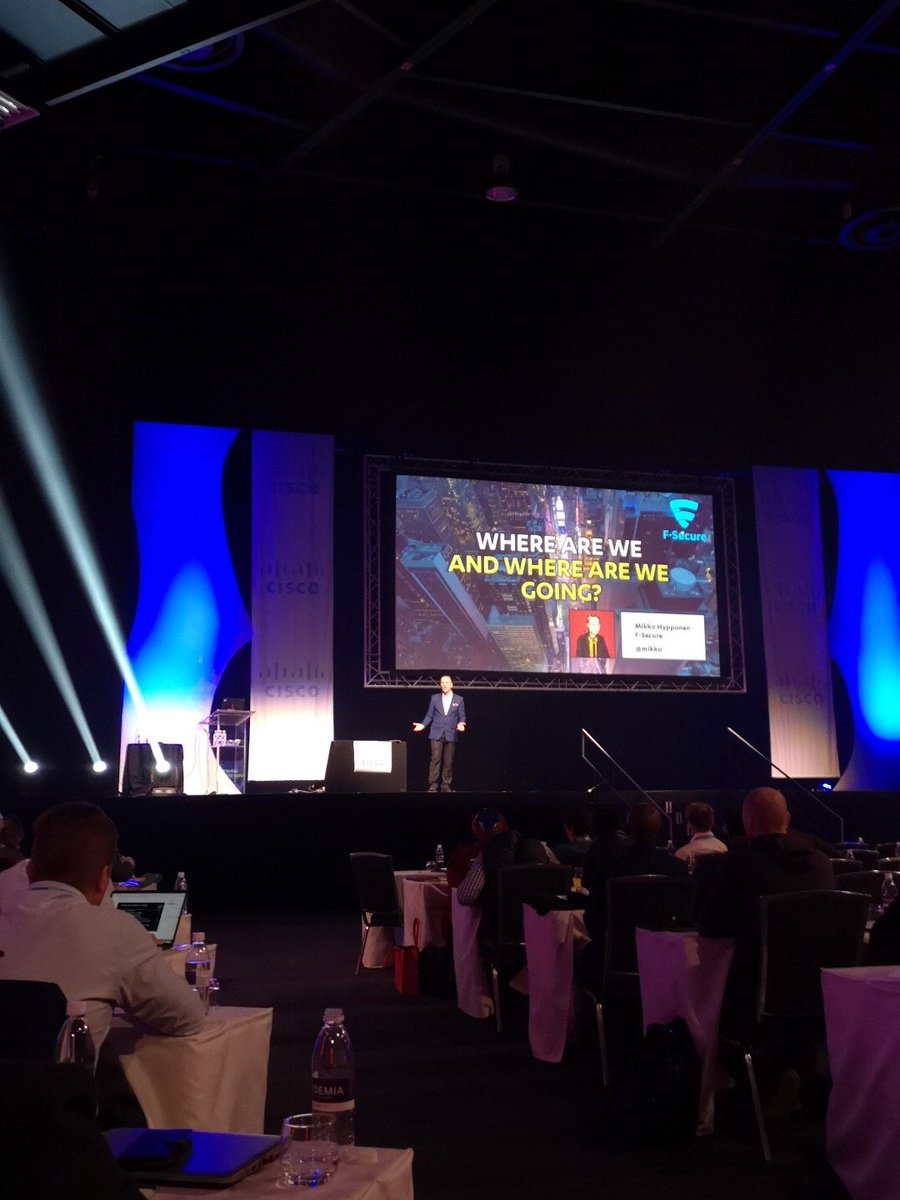 IITPSA's tweet image. #ITWebSS2018 Mikko Hypponen F-Secure.... Hunts hackers (the bad ones)...