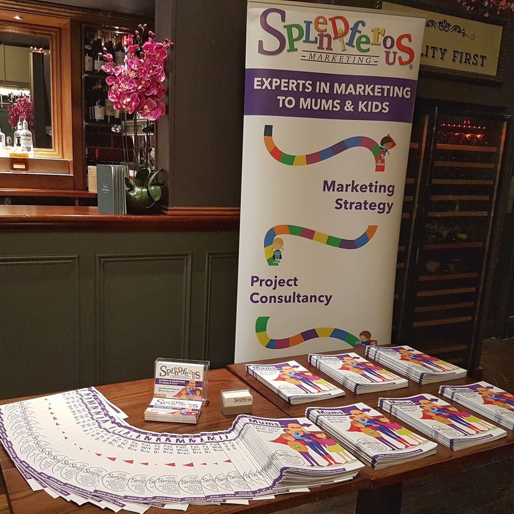 SplendiferousMk's tweet photo. All set up at the #marketingtoparents conference in London today! Don't forget to drop by to pick up one of our brand new brochures if you are here! #splendiferous #marketingtomums https://t.co/E4hI48cwQV